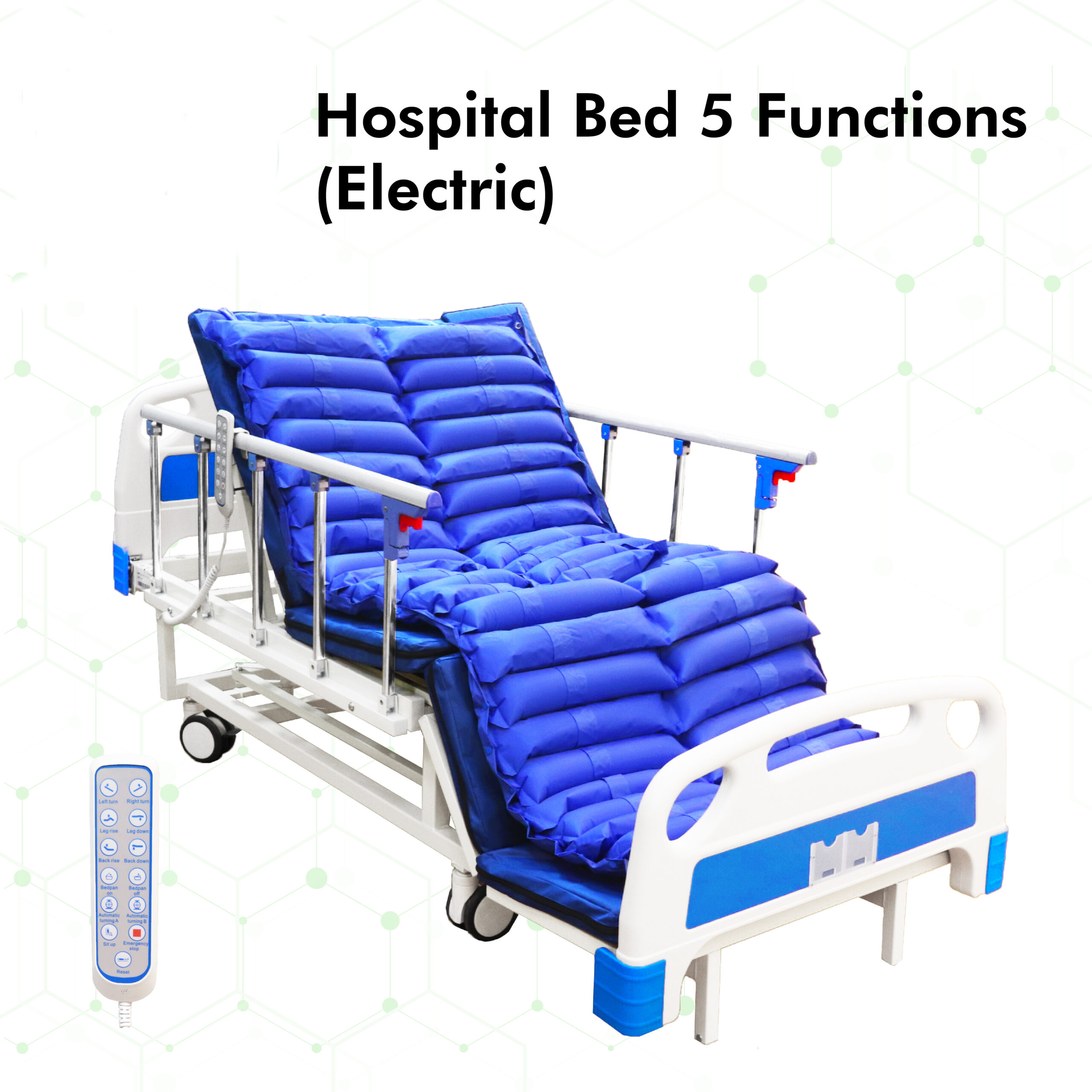 5 Function Electric Bed (Aluminum side railing) Medical.my Malaysia